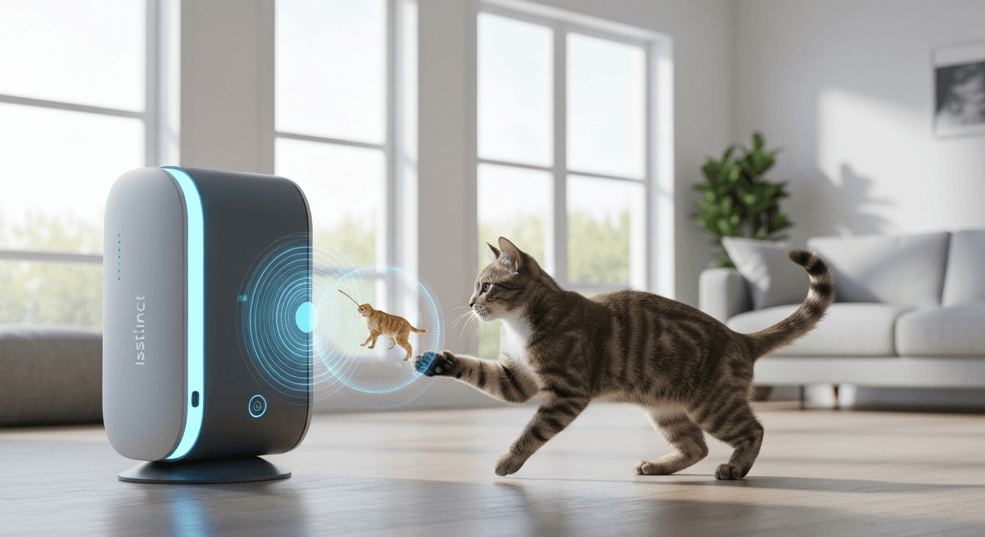 De Instinct-Icoon: Revolutie in de Jachtervaring van Binnenkatten met AI-Hologrammen